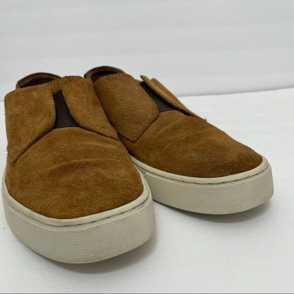 Men’s Frye Gabe Gorge Oxford Slip On Suede Sneakers in Copper main image 6